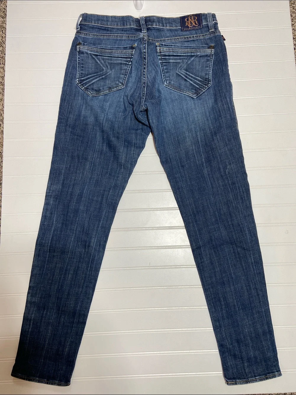 Rock & Republic Emo Y2K Style Denim Jeans Size 6 Indigo Skinny EUC